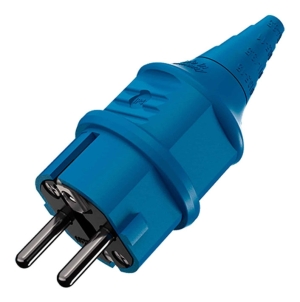 ENCHUFE SCHUKO COLOR AZUL 16AMP 2P+T 250V IP44