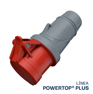 TOMA AEREO 16AMP 3P+T 415V ROJO 6H IP44 POWERTOP PLUS (2 CUERPOS) REEMPLAZO 514